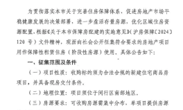 征集封面图片上海闵行国企收购存量商品房用作保租房：单项目不低于7500平方米毛坯精装均可报名